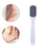 Unique Bargains Plastic Coarse And Fine Dual Sided Foot File Removes Dead Skin Pedicure White 1 Pc - 2 of 4