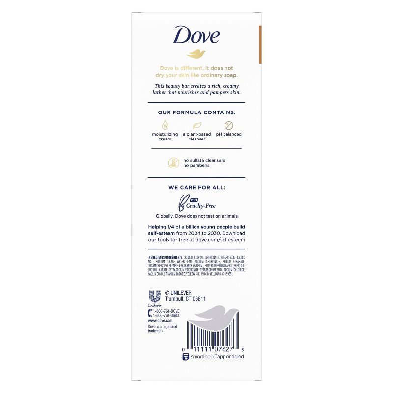 Dove Beauty Purely Pampering Shea Butter with Warm Vanilla Beauty Bar Soap - 8pk - 3.75oz each, 4 of 14