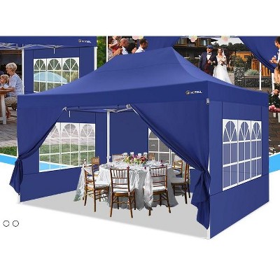 Pop Up Canopy Tent, 10x20FT Outdoor Event Tent Instant Commercial Canopies Portable Gazebo, for Outdoor, Patio, Backyard, Party, Camping