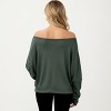 Anna-Kaci Women's Off Shoulder Long Sleeve Knit Top with Relaxed Fit - 4 of 4