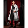 Lars Amadeus Men's Classic Fit Full Length Faux Leather PU Trench Coat - 2 of 4