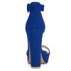 Allegra K Women's Open Toe Platform High Block Heel Ankle Strap Sandals - 4 of 4