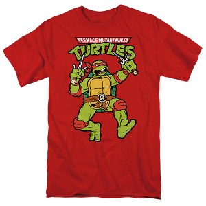 Teenage Mutant Ninja Turtles Retro Raph Adult T Shirt, Red - 1 of 4