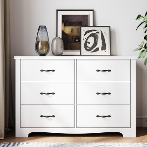 Drawers Dresser for Bedroom, Wood Bedroom Dresser Modern Drawer Chest - 1 of 4