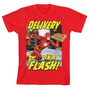 The Flash Delivery in a Flash Youth Red Graphic Tee - 1 of 3