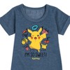 - Pokémon - I'm So Sweet Graphic Short Sleeve Fleece Dress - 2 of 4