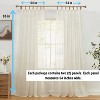 HLC.ME Lena Burlap Flax Linen Semi Thick Sheer Privacy Light Filtering Window Tab Top Curtains Panels, 2 Panels - 2 of 4