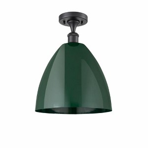 Plymouth Dome - 1 Light Semi-Flush Mount In Industrial Style-14.75 Inches Tall and 12 Inches Wide - 1 of 1