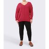 Women's Bright Ultra Soft V-neck Sweater - Dex - 3 of 4