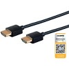 Monoprice HDMI Cable - 6 Feet - Black (5 Pack) Certified Premium, High Speed, 4K@60Hz, HDR, 18Gbps, 34AWG, YUV 4:4:4, Compatible with UHD TV and More - 2 of 4