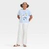 Girls' Sqiushmallows Americana Boxy Short Sleeve Graphic T-Shirt - Blue - 4 of 4