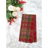C&F Home 27' X 18" Jonah Plaid Woven Cotton Kitchen Dish Towel Red White and Green Plaid - 4 of 4