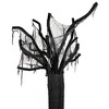 Northlight Standing Draped Ghost Tree Halloween Decoration - 7.5' - Black and Gray - 4 of 4
