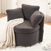 XINGHANZHENXUAN Storage Chair with Back Cushion, 3 Pillows, 360° Rotating Accent Chair for Living Room, Bedroom - 2 of 4