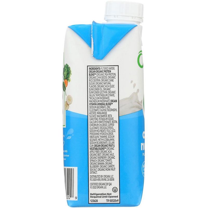 Orgain Organic Vanilla Bean Nutritional Shake - Case of 12/11 oz, 5 of 7