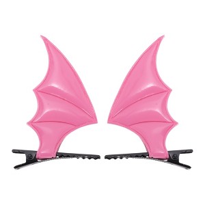 Unique Bargains Women's Halloween Bat Duckbill Clip 1 Pair - 1 of 4