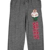 Family Guy Freakin' Sweet Men's Gray Heather Sleep Pajama Pants - 2 of 4