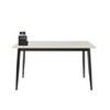Anybear 55" Dining Table Table with Porcelain Table Top and Metal Legs, for 4-People - 2 of 4
