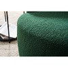 CAVINAS Modern Barrel Swivel Chair,Upholstered 360°Swivel Accent Chair for Living Room,Lazy Sofa Chair with Armrest,Teddy Fabric Lounge Chair - 4 of 4