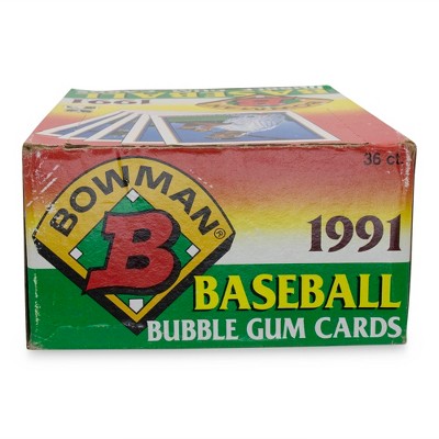 Topps Mlb 1991 Bowman Baseball Card Bubble Gum Box 36 Packs Target