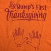 Maternity Bump's First Thanksgiving T Shirt Cute Funny Turkey Day Pregnancy Tee - Crazy Dog Maternity T Shirt - 2 of 4