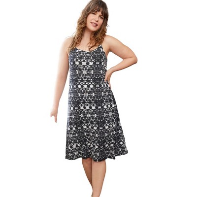 ellos Plus Size Knit Tank Dress