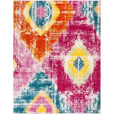 fuchsia/orange