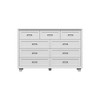 FUFU&GAGA Modern Wooden Dresser Chest of Drawers: Deep Grain, Metal Handles, Organized Bedroom Storage - 4 of 4