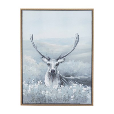 Framed Canvas Wall Paintings - Reindeer Mountain - Aesthetic Prints for  Interior Décor, 3 Panel Set - Kroger