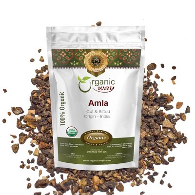 Organic Way Amla Cut & Sifted 8 Oz