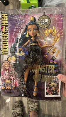 Monster High Cleo De Nile Fashion Doll in Monster Ball Party Dress with  Accessories