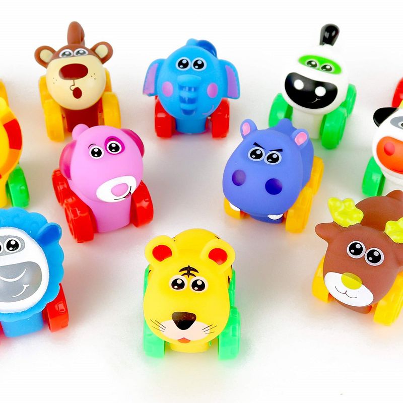 Big Mo's Toys Soft  Animal Baby Cars - 12 Pack, 2 of 4