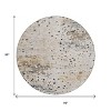 Ivory And Taupe Abstract Washable Indoor Outdoor Area Rug - 3 of 4