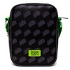 Nickelodeon Bag, Cross Body, Invader Zim GIR Taco Pose With Taco Print Black Gray, Vegan Leather - 3 of 4