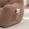TiramisuBest Bean Bag Sofa Chair with Armrests High Density Memory Foam Lazy Sofa Adult Living Room Bedroom Reading, 37"*35"*31.1" - 4 of 4