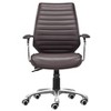 Zuo Enterprise Low Back Office Chair Espresso - 4 of 4