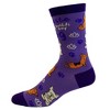 Crazy Dog T-Shirts Women's Namaste Home With My Dog Socks Funny Introvert Yoga Pet Puppy Animal Lover Footwear - 3 of 4