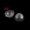 Unique Bargains Plastic DIY Christmas Decorations Hanging Ornaments 9cm Dia Clear 5 Pcs - 2 of 4