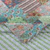 Greenland Home Fashions Jasmin Luxurious Ultra Soft Cotton Throw Blanket Jade 50" x 60" - 4 of 4
