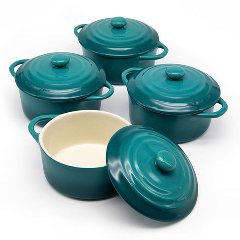 Kook Mini Casserole Dishes 12 Oz Set Of 4 Aqua Ombre Target