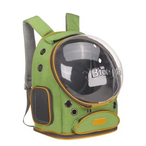 Unique Bargains Pet Portable Travel Backpack for Small Pet with Transparent Cover 1 Pc - 1 of 4