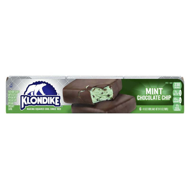 Klondike Mint Chocolate Chip Vanilla Bars Frozen Dairy Dessert - 6pk, 3 of 10