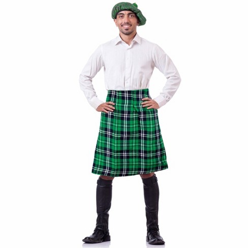 Skeleteen Scottish-inspired Kilt Costume - Green : Target