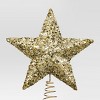 11" Unlit Gold Star Sequins and White Pearl Beads Christmas Tree Topper - Wondershop™ - 3 of 3