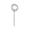 Black Bow Jewelry 14k White Gold, Amanda Collection, Small Block Style Initial J Pendant - 2 of 4
