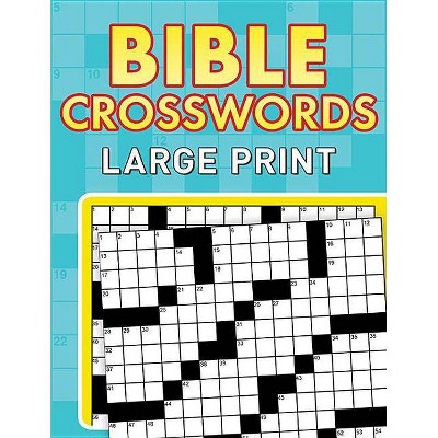 Bible Crosswords - Large Print by  Compiled by Barbour Staff (Paperback)