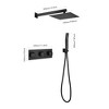 ALEXOUN  Shower Faucet Set Shower System 10 Inch Rainfall Shower Head with Handheld Sprayer Bathroom Luxury Rain Mixer Combo Set - 3 of 4