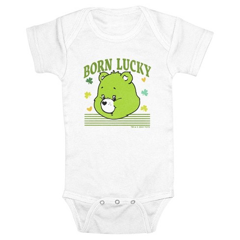 Infant s Care Bears St. Patrick s Day Good Luck Bear Lucky Bodysuit White 24 Months Target