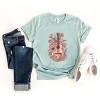 Simply Sage Market Pink Guitar Floral Short Sleeve Tee - 3 of 4