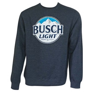 Mens Busch Light Navy Crewneck Sweatshirt - 1 of 2
